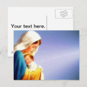 Gezegende Maagd Mary en Baby Child Jesus Briefkaart (Voorkant / Achterkant)
