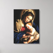 Gezegende Maagd Mary en Baby Child Jesus Canvas Afdruk (Voorkant)