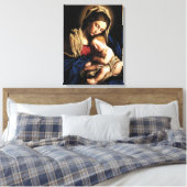 Gezegende Maagd Mary en Baby Child Jesus Canvas Afdruk (Insitu (Slaapkamer))