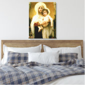 Gezegende Maagd Mary en Baby Child Jesus Canvas Afdruk (Insitu (Slaapkamer))