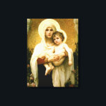 Gezegende Maagd Mary en Baby Child Jesus Canvas Afdruk<br><div class="desc">Afbeelding van de blote Maagd Mary en baby Jezus. Meer afbeeldingen op http://frontiernowimages.com Credit:www.turnbacktogod.com</div>
