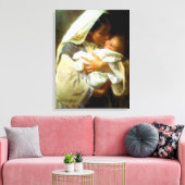 Gezegende Maagd Mary en Baby Child Jesus Canvas Afdruk (Insitu (Woonkamer))