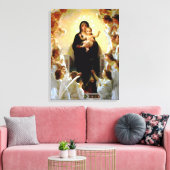 Gezegende Maagd Mary en Baby Child Jesus Canvas Afdruk (Insitu (Woonkamer))