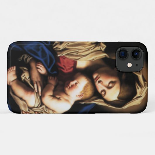 Gezegende Maagd Mary en Baby Child Jesus Case-Mate iPhone Case (Achterkant (horizontaal))