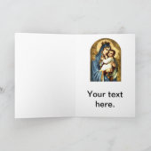 Gezegende Maagd Mary en Baby Child Jesus Kaart (Binnen)