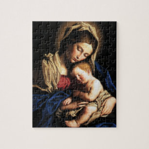 Gezegende Maagd Mary en Baby Child Jesus Legpuzzel