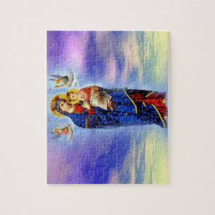 Gezegende Maagd Mary en Baby Child Jesus Legpuzzel
