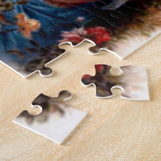Gezegende Maagd Mary en Baby Child Jesus Legpuzzel (Zijkant)