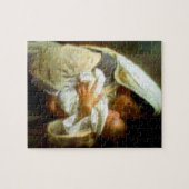 Gezegende Maagd Mary en Baby Child Jesus Legpuzzel (Horizontaal)