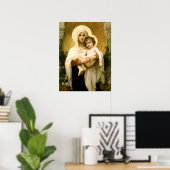 Gezegende Maagd Mary en Baby Child Jesus Poster (Thuiskantoor)