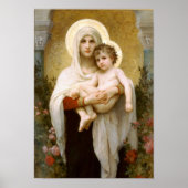 Gezegende Maagd Mary en Baby Child Jesus Poster (Voorkant)