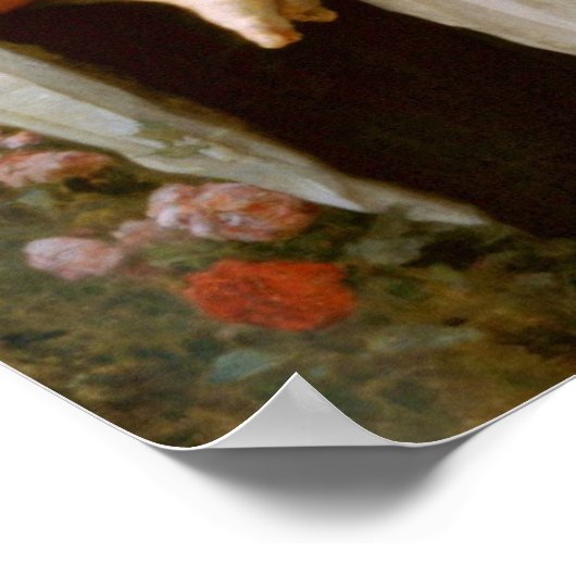 Gezegende Maagd Mary en Baby Child Jesus Poster (Hoek)