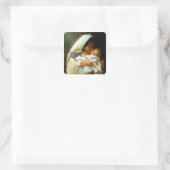 Gezegende Maagd Mary en Baby Child Jesus Vierkante Sticker (Tas)