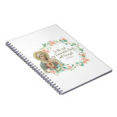 Gezegende Maagd Mary Fatima Religieus Katholiek Notitieboek (Rechterzijde)