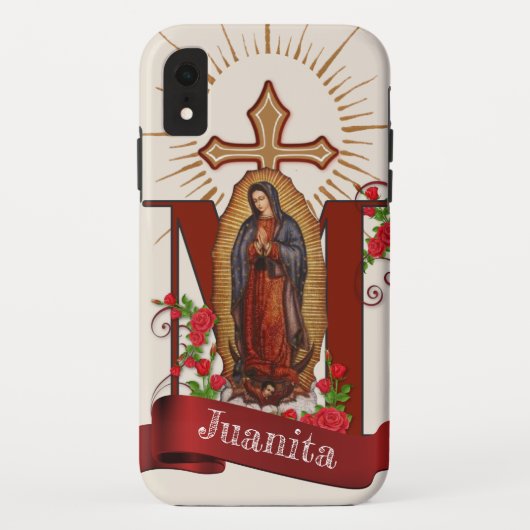 Gezegende Maagd Mary Guadalupe Katholieke Religie Case-Mate iPhone Case (Achterkant)