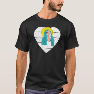 Gezegende Maagd Mary Heilige Rosary Devout Katholi T-shirt