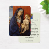 Gezegende Maagd Mary Jesus Funeral Prayer Visitekaartje (Bureau)