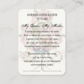 Gezegende Maagd Mary Jesus Katholieke Prayer Plaatskaartje (Achterkant)