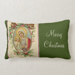 Gezegende Maagd Mary Jesus Kerstmis Kussen