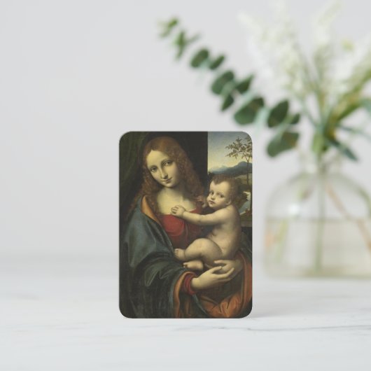 Gezegende Maagd Mary Jesus Prayer Religieuze Kaart Plaatskaartje (Staand voorkant)