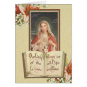 Gezegende Maagd Mary Katholieke Religieuze Lilies (Voorkant)