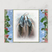 Gezegende Maagd Mary Kerstmis briefkaarten (Voorkant)