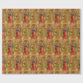 Gezegende Maagd Mary Moeder Jesus Guadalupe Spaans Cadeaupapier (Vlak)