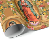 Gezegende Maagd Mary Moeder Jesus Guadalupe Spaans Cadeaupapier (Rol Hoek)