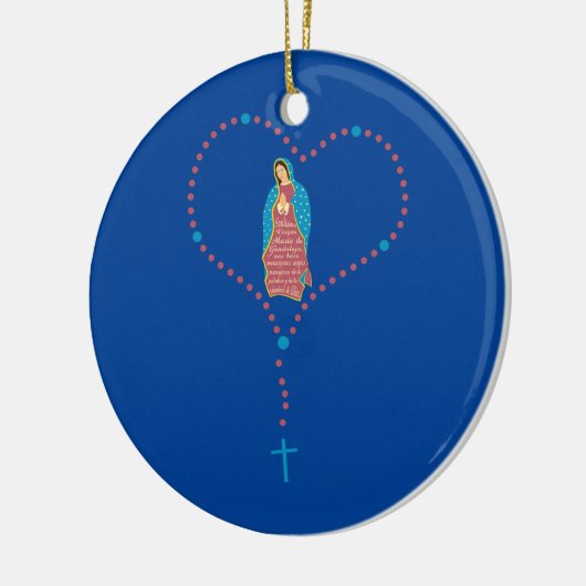 Gezegende Maagd Mary Moeder van Jesus Rosary Keramisch Ornament (Links)