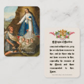 Gezegende Maagd Mary Ocotlan Katholieke Prayer Plaatskaartje (Voorkant / Achterkant)