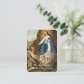 Gezegende Maagd Mary Ocotlan Katholieke Prayer Plaatskaartje (Staand voorkant)