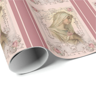 Gezegende Maagd Mary Religieuze katholieke Maagd Cadeaupapier