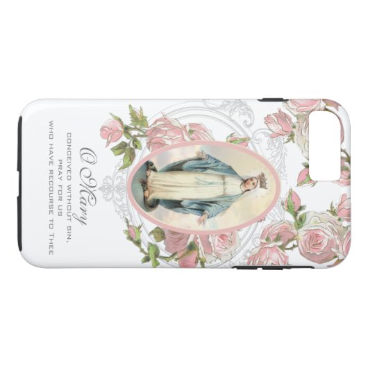 Gezegende Maagd Mary Religieuze katholieke Maagd Case-Mate iPhone Case (Achterkant (Horizontaal))