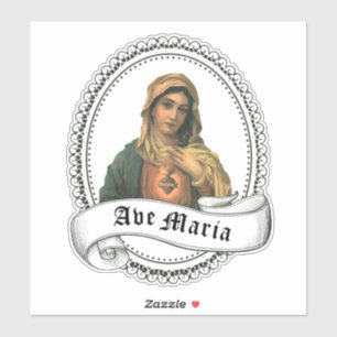 Gezegende Maagd Mary Sorrowful Moeder Religieus Sticker