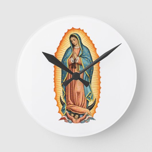 Gezegende Maagd van Guadalupe Wandklok (Voorkant)