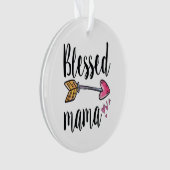 Gezegende mama cadeau voor mama ornament (voorkant)
