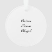 Gezegende mama cadeau voor mama ornament (achterkant)