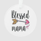 Gezegende mama cadeau voor mama ornament (voorkant)