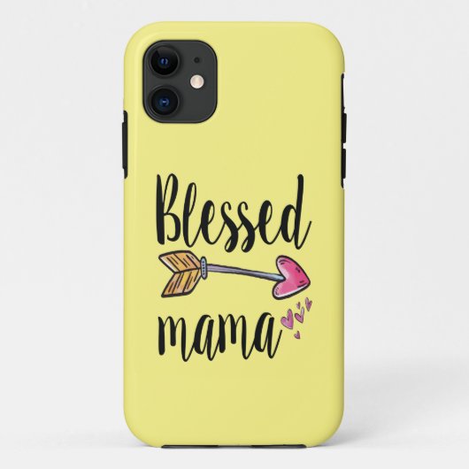 Gezegende Mama Geel Case-Mate iPhone Case (Achterkant)