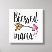 Gezegende mama Gift for mam Canvas Print (Voorkant)