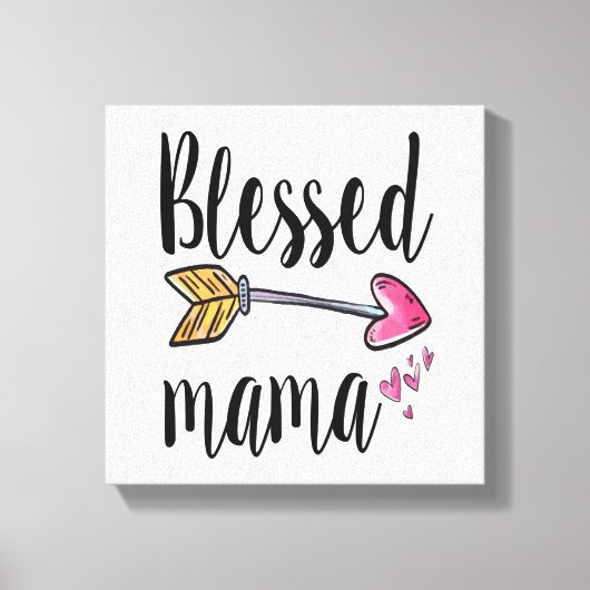 Gezegende mama Gift for mam Canvas Print (Voorkant)