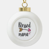 Gezegende Mama Keramische Bal Ornament (Voorkant)