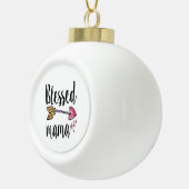 Gezegende Mama Keramische Bal Ornament (Rechts)