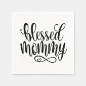 Gezegende mama Moederdag Quote | Papieren Servette Servet (Voorkant)