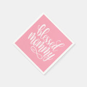 Gezegende mama Moederdag Quote | Papieren Servette Servet (Hoek)