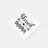 Gezegende Mama Moederdag Quote | Papieren Servette Servet (Hoek)