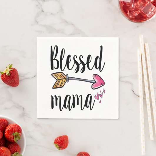 Gezegende Mama Moederdag Servet (Insitu)
