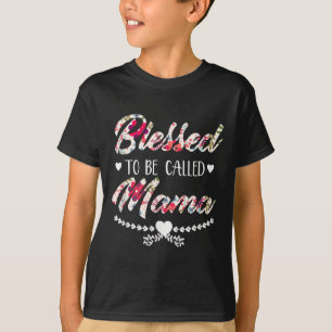 Gezegende mama of oma citeren grafische trendy mam t-shirt