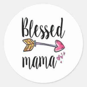 Gezegende Mama Ronde Sticker