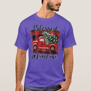 Gezegende Mamaw Rode Truck Vintage Kerstboom  T-shirt